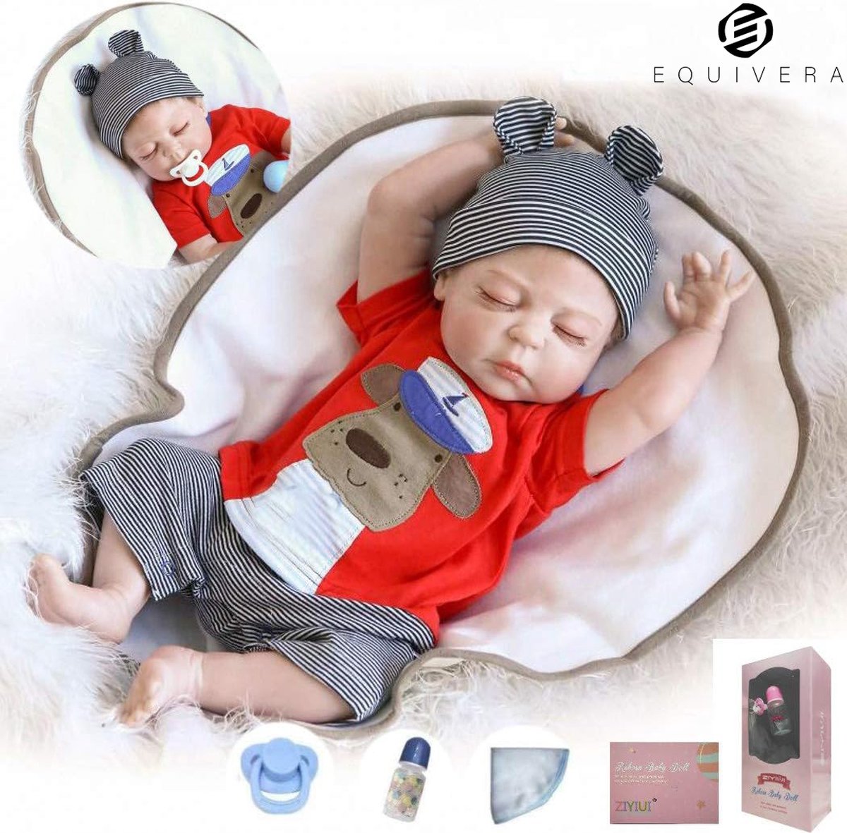 Equivera Reborn Baby pop - Reborn - Reborn Poppen - Reborn Pop Levensecht