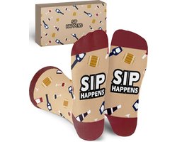 Malinsi® Grappige Sokken – Sip Happens