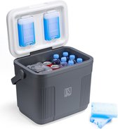 Bol.com Brisby Koelbox - Frigobox - 22L - Grijs - Tot maximaal 40 uur isolatie - Incl. 4 dikke koelelementen van 450ml - Tempera... aanbieding