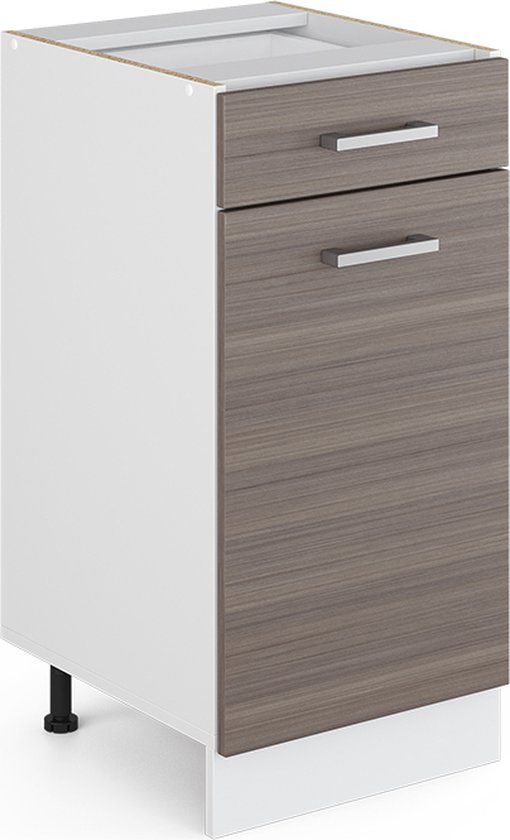 Vicco Keuken Fameline, 140cm Zonder Pt, Wit Hoge Glans/wit