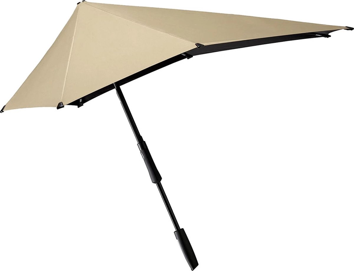 Senz Large Stick Storm Umbrella champagne brown