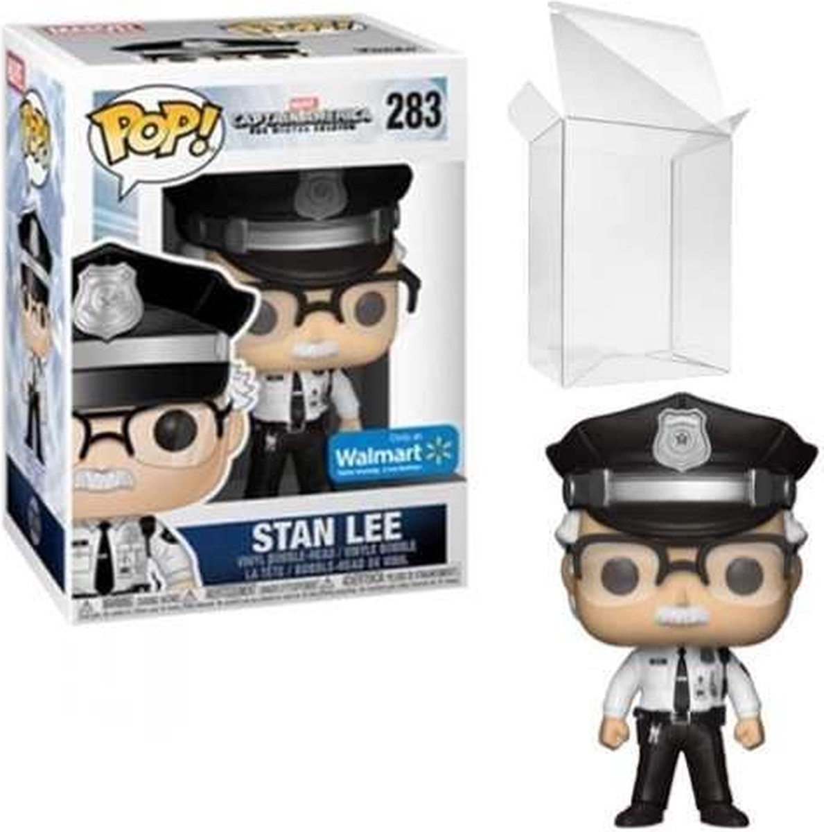 Funko Pop! Marvel: Captain America - Stan Lee (Smithsonian Guard) #283 Wallmart Exclusive [7.5/10]