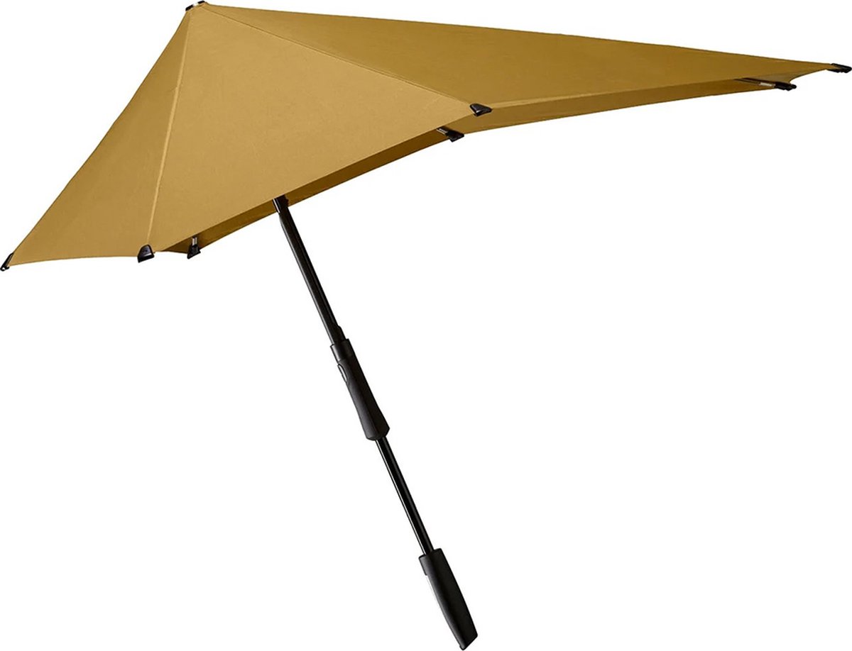 Senz Large Stick Storm Umbrella golden palm