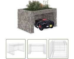 vidaXL Tuindecoratie - Grasmaaier Overkapping - Grasmaaieroverkapping met pla...