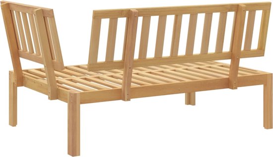 Canapé d'angle The Living Store en bois d'acacia - 133 x 92 x 69 cm - Canapé d'angle design modulable - Canapé lounge - Ensemble de jardin - Mobilier d'extérieur - Banc de jardin - Bois d'acacia - Mobilier Plein air