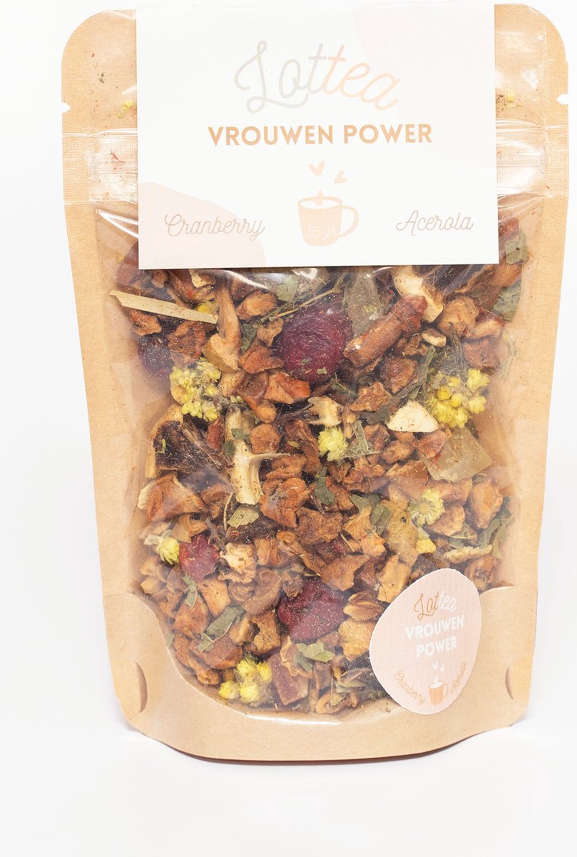 Lottea Vrouwen Power thee 55 gram Stazak - thee cadeau vrouw, verse thee, losse thee, kruidenthee, thee cadeau, thee geschenk