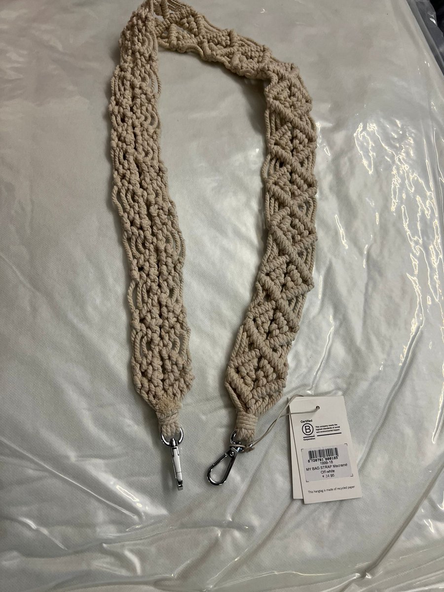MyoMy- My Bag Strap- Macrame Off-White
