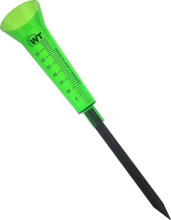 DanDiBo Regenmeter glas 15 cm [tot 35 mm/m²] 556660 - Vervangglas voor neerslagmeter weerkikker, uil, haas, slak, schildpad, grashoofd, vogel
