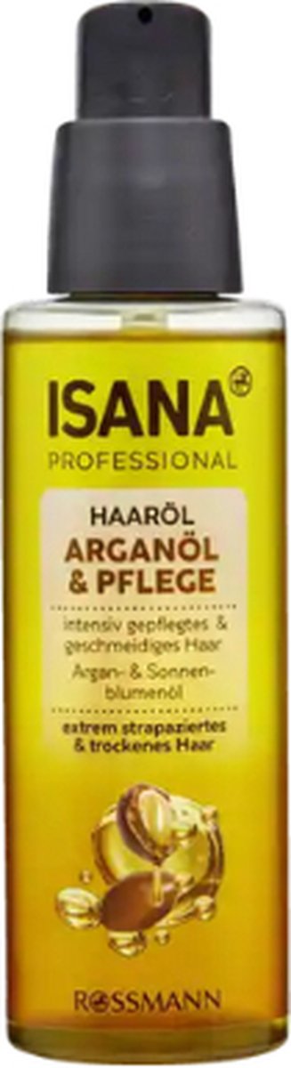 ISANA PROFESSIONAL Haarolie Arganolie & Verzorging | 1x 100ml | rijke formule Oil Intensive Care