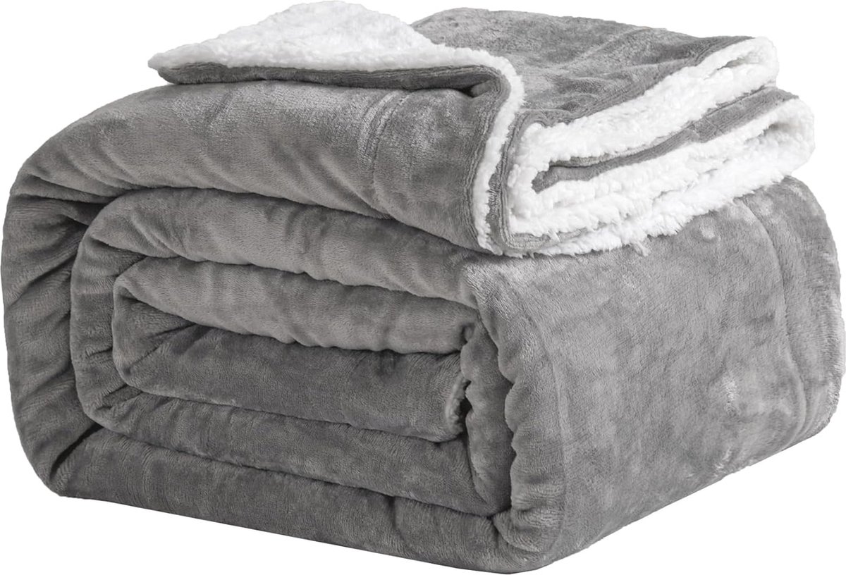 Zachte Sherpa Fleece Deken 150 x 200 cm - Warm en Ademend voor Winter