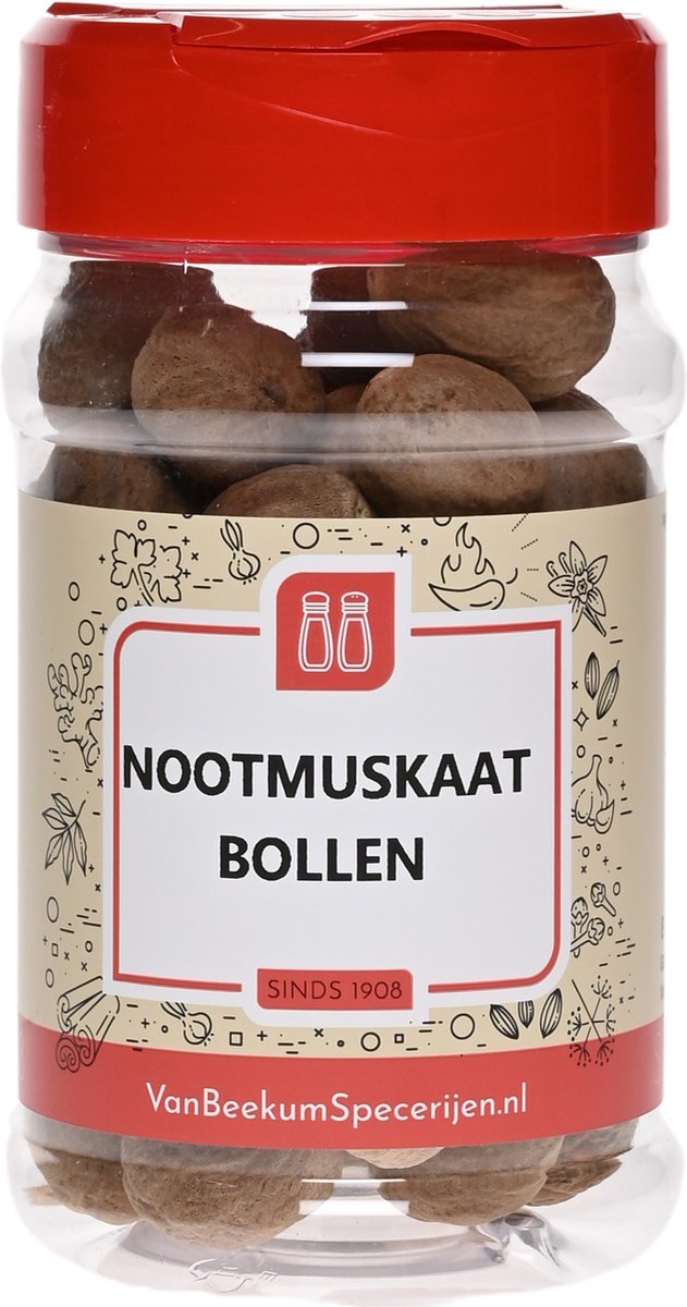 Goedkoopste Van Beekum Specerijen - Nootmuskaat Bollen - Pot 160 gram