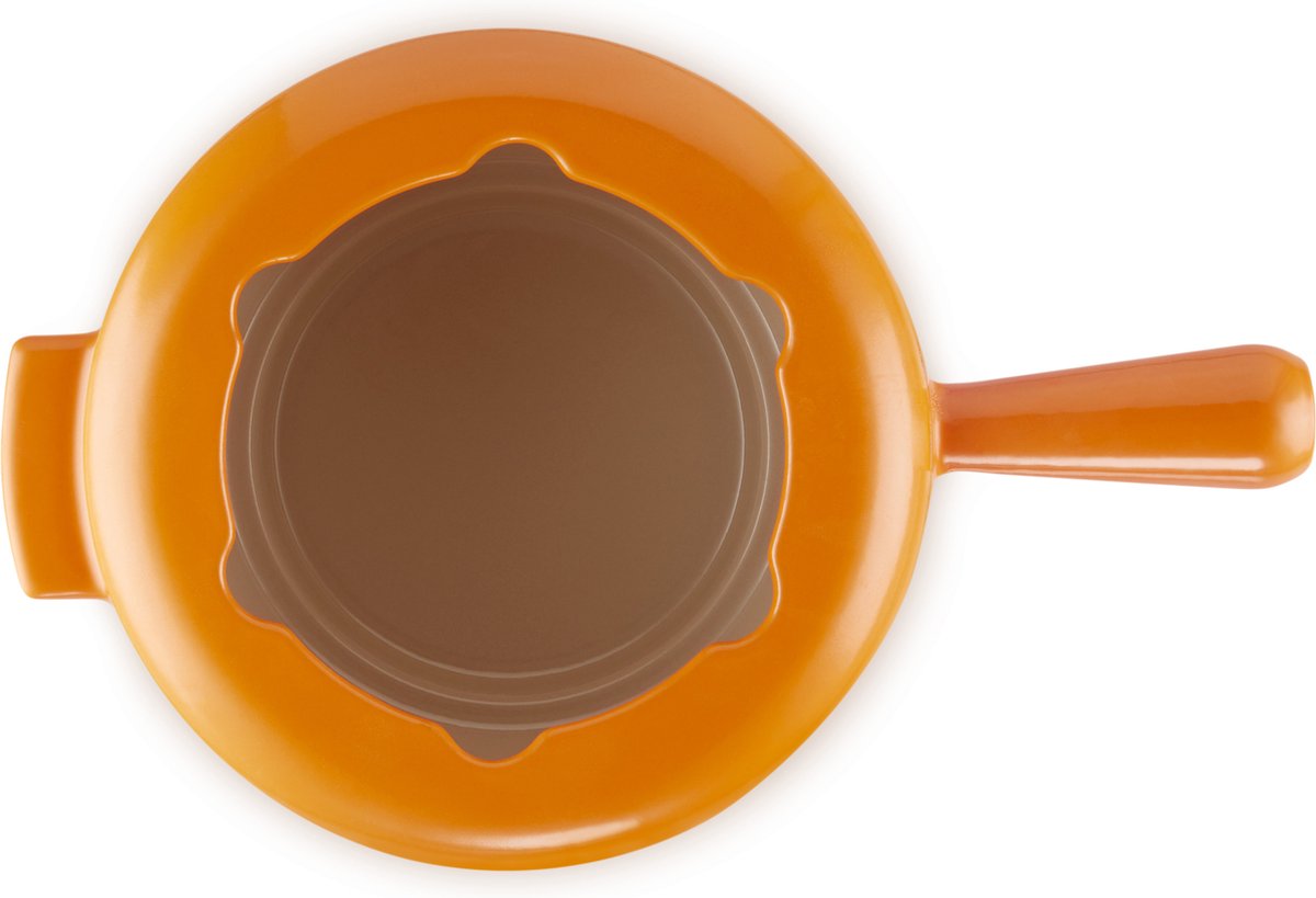 Service à Fondue Le Creuset - 4 Poêlons Fonte Orange - COMPLET Avec Boîte