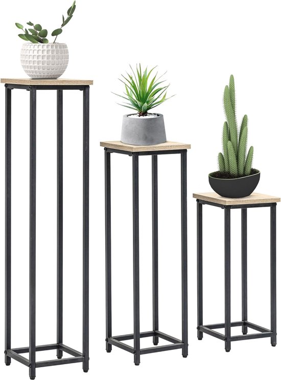 BENTSON Windlichtzuil, roestdesign, set van 2, decoratieve zuil voor tuin, industrieel design, tuinlantaarn voor buiten en binnen, inclusief kaarsen, Oosters, 95 cm 75 cm