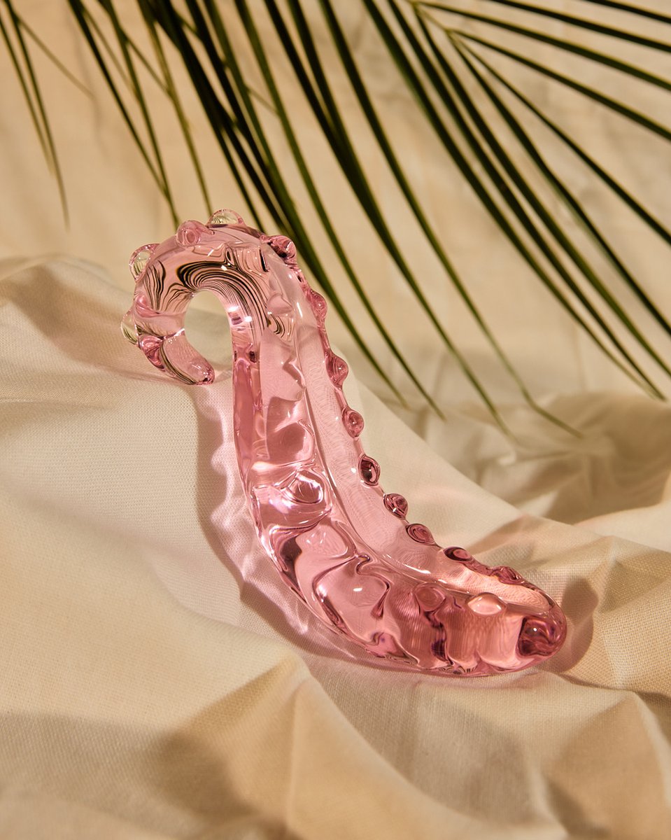 Goedkoopste Dildo-glas-tentakel-Gspot-ribbels-gebogen
