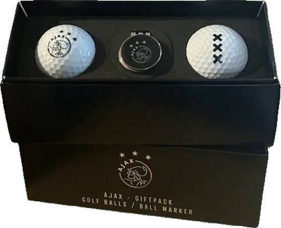 Golfpresentjes- combideal - Ajax Golfcadeau gifset - Ajax Golfballen en Golftees - 2 Ajax Golfballen-Cadeauset incl 1 ball marker-35 houten Ajaxtees met logo - Ajaxfan -golfballen + Ajax Golftees -Golfcadeau-Golfgadget-Golftees van Golfpresentjes — afbeelding 4