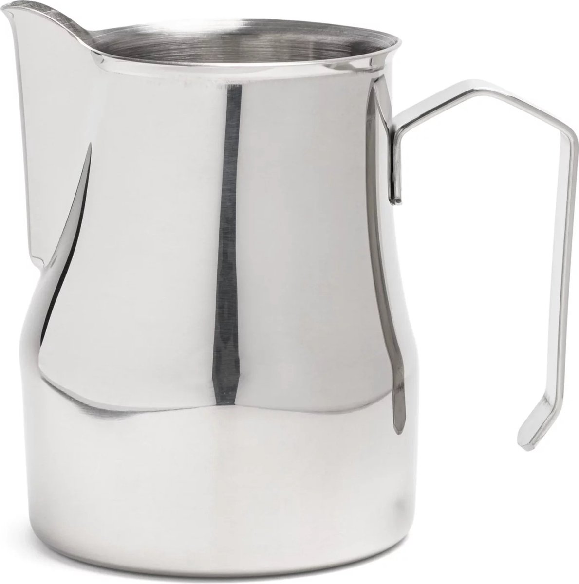 Melkkannetje Opschuim - 350ml - Italiaans – Zilver – RVS – Melkopschuimkan – Melkkan – Espressomachine - Barista Essentials