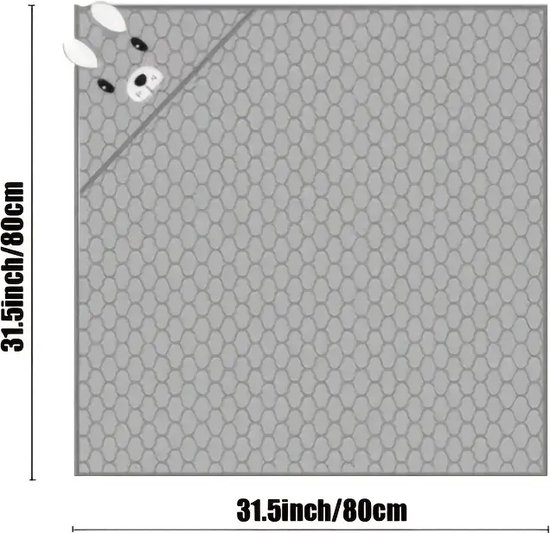 Zachte Microfiber Babybadcape met Capuchon - Panda Ontwerp - Absorberend en Ademend - Ideaal voor Douches, Inbakeren en Kinderwagenhoezen - Geschikt voor Kinderen 0-3 Jaar - 80x80 cm van Hooded Towel World — afbeelding 2