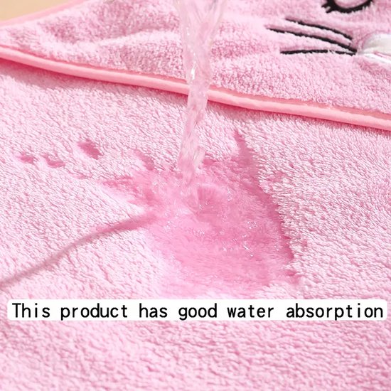 Zachte Microfiber Babybadcape met Capuchon - Panda Ontwerp - Absorberend en Ademend - Ideaal voor Douches, Inbakeren en Kinderwagenhoezen - Geschikt voor Kinderen 0-3 Jaar - 80x80 cm van Hooded Towel World — afbeelding 5