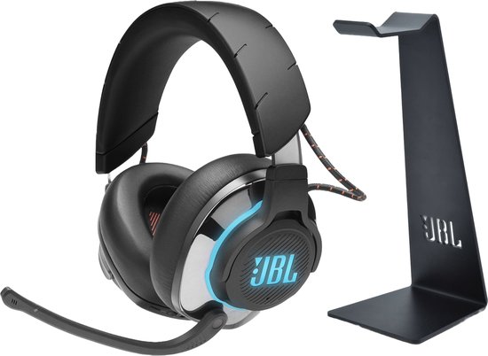 JBL Quantum 810 - Draadloze Gaming Headset - Over Ear - Zwart - PS4/PS5, Xbox, PC & Nintendo Switch - Inclusief Headsethouder