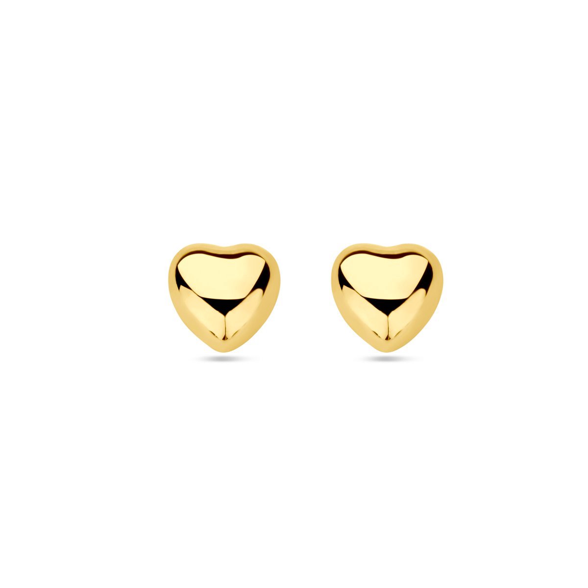 Oorknoppen Hart 14K Geelgoud