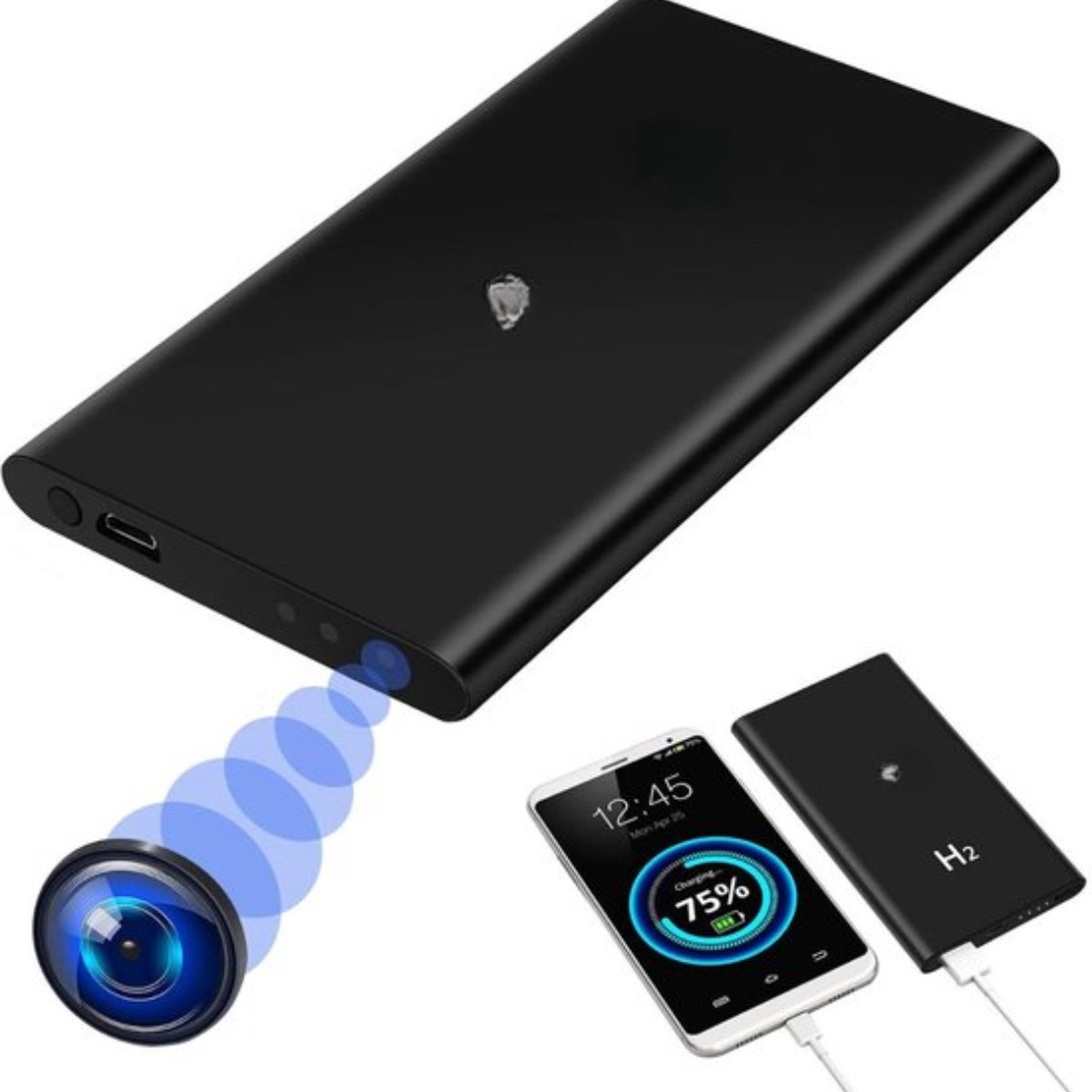 Spycam - Mini Surveillance Camera - Kleine Camera - Verborgen Camera - Spionage - Voor Thuis, Kantoor, Auto - Kerstcadeau - Sinterklaas - Sinterklaascadeau - Cadeau Voor Vrouwen - Cadeau Voor Mannen - Cadeau