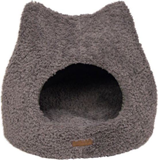 Animal Boulevard CURL PLUSH Iglo - Hondenhuisje - Kattenhuisje - Kleur: Grijs - Maat XS: 45x45x42 cm