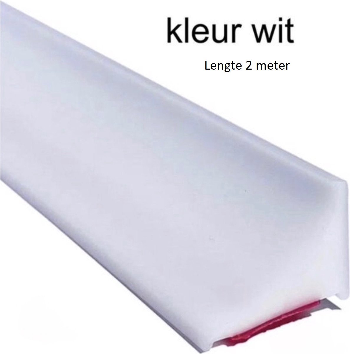 Medj - Witte Zelfklevende Siliconen waterkering 200cm Douche Dorpel - Water stopper Badkamer - Water Dorpel Waterdorpel - Waterstopper 200cm Douchedeur - Douchebak - Douchegordijn - Water drempel - Zwembad