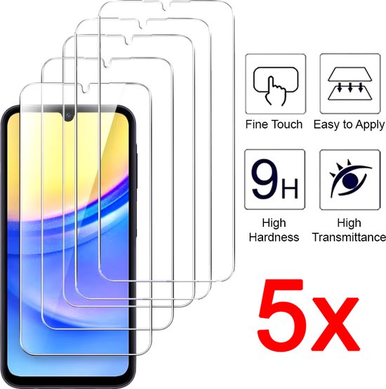 Lot de 5 films de protection d'écran Samsung Galaxy A31 - Verre trempé anti- Glas