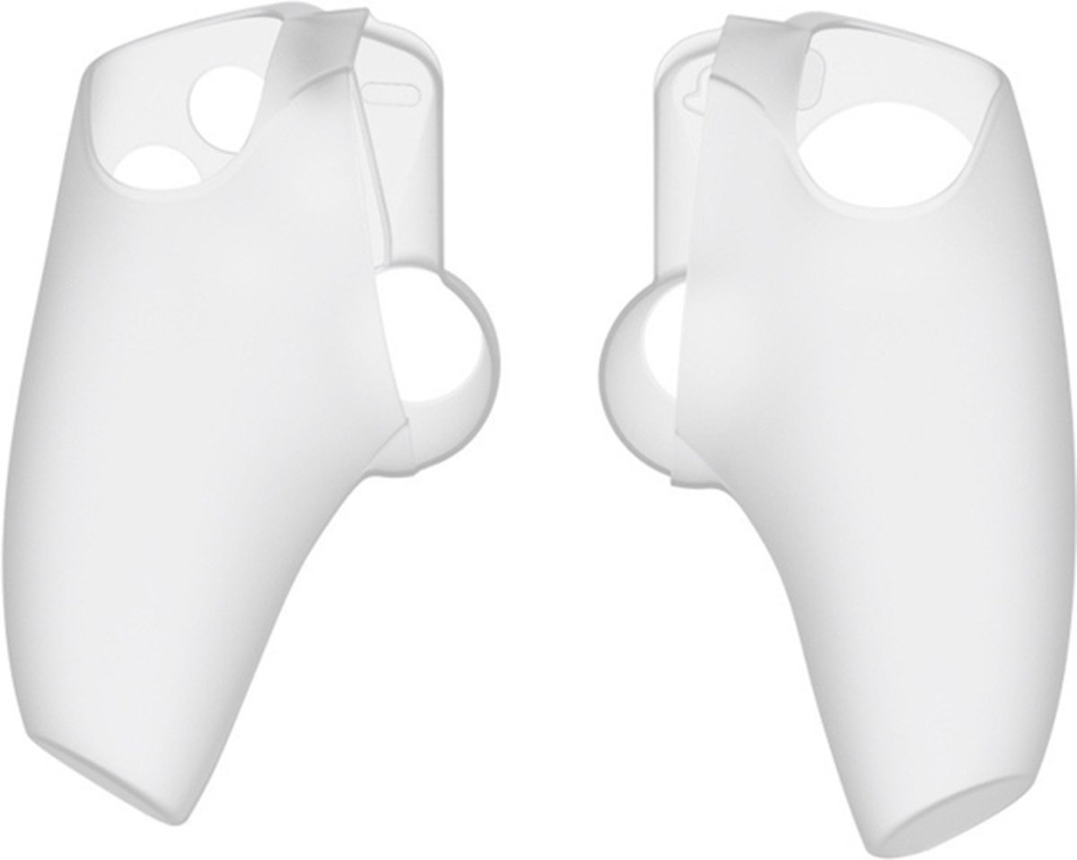 Silicone Hoes / Skin Set geschikt voor Playstation 5 Portal Remote Player - Wit -