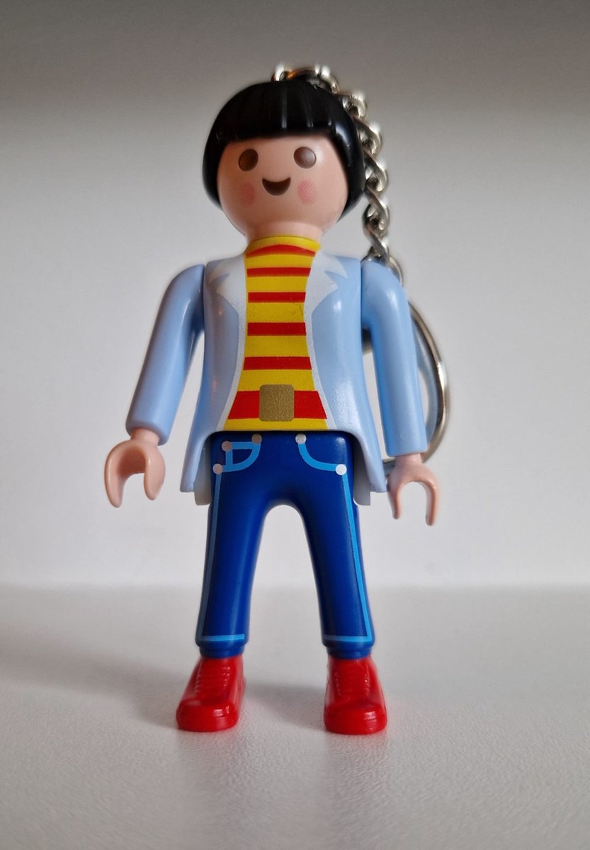 Playmobil sleutelhanger vrouw met paardenstaart