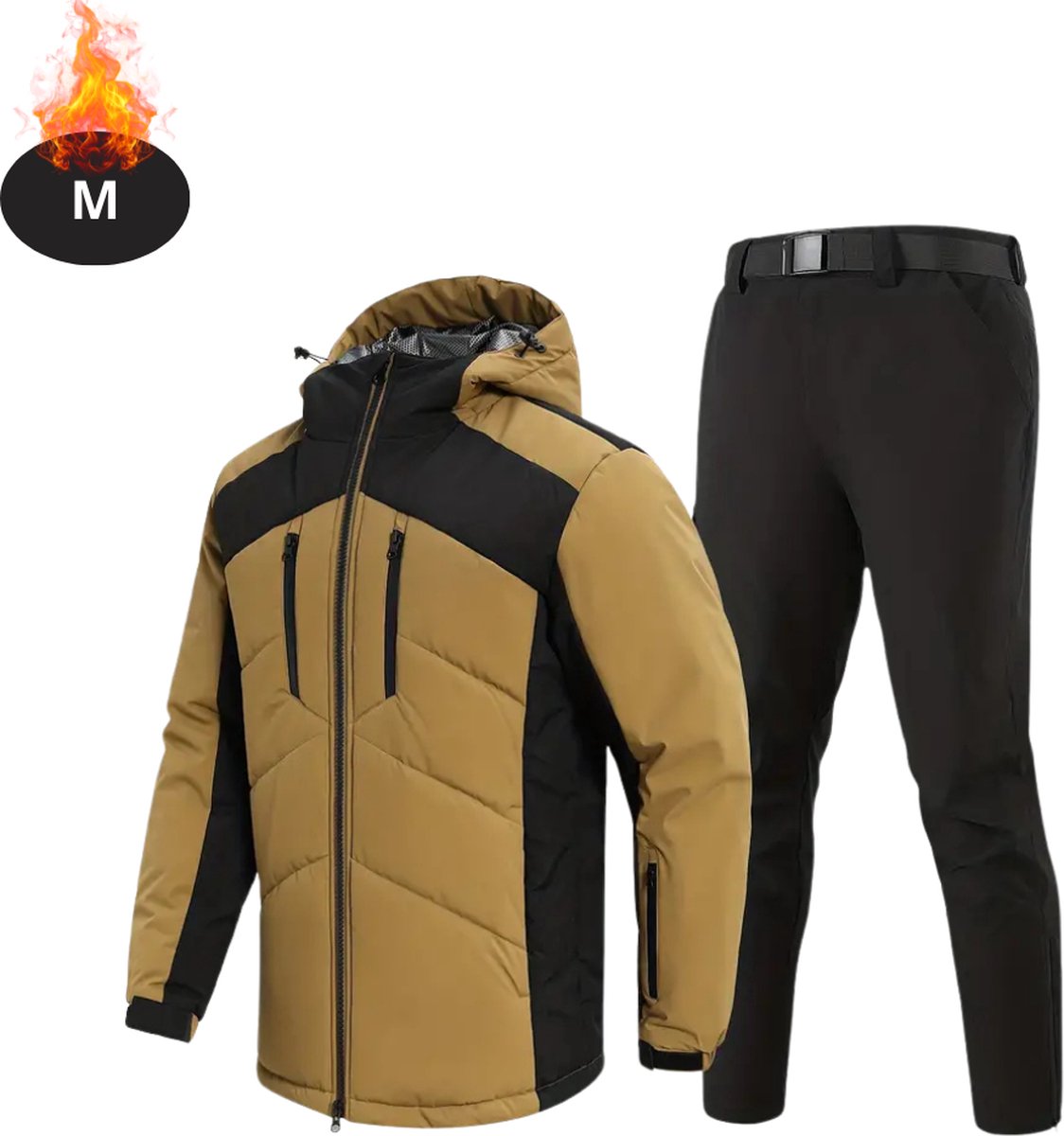Bovista Skipak SkiBroek Skijas Ski Suit Wintersport Heren 2-Delig Creme