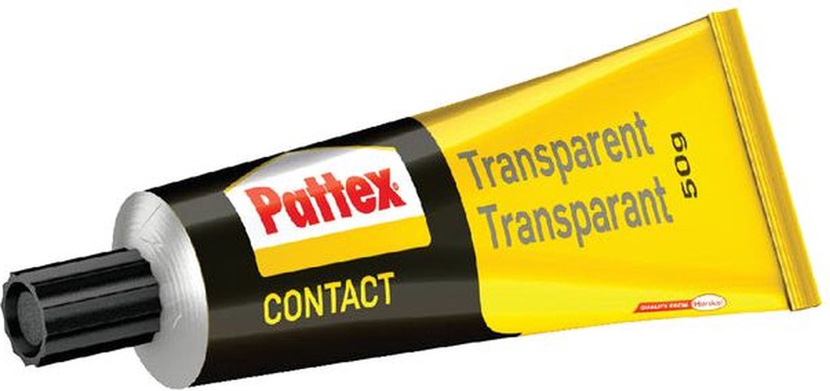 Contactlijm transparant pattex tube 50gr blister | 12 stuks