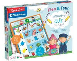 Clementoni Education - Fien en Teun Interactieve Quiz - Educatief en Interactief Speelgoed - Het Leerzame Cadeautje - 3-5 jaar