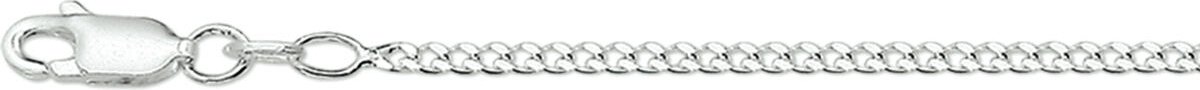 YO&NO - Ketting - Zilver - Gourmet - 2.0mm - 40cm - Sieraden Vrouw - Heren - Gerhodineerd - Zilver 925