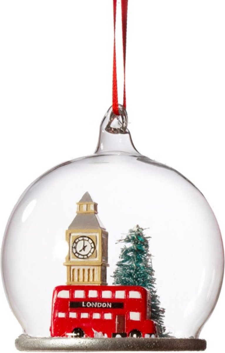 Sass London Dome kerstbal - Sass & Belle Rood