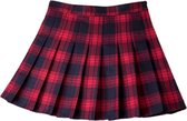 Jupe taille haute à carreaux femme - Plissée - Style coréen - Mode - Bas parapluie - S à 3XL