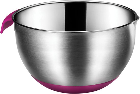 Metaltex - Dolceforno Mengkom 4,6L Met Antislipbasis - Met Greep - Inox -Afmetingen 24X13H Cm