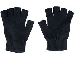 ValeDelucs Vingerloze Handschoenen - Fingerless Gaming Gloves - Zonder vingertoppen - Geschikt voor Dames en Heren Unisex - Zwart