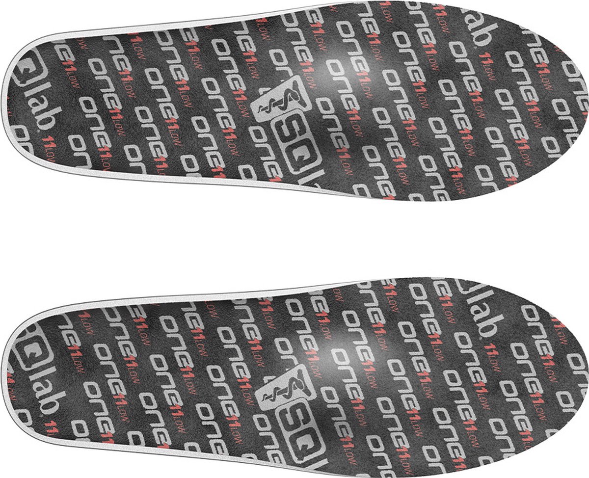 SQlab One11 Low Inlegzolen - Maat 38 - Schoenzolen voor Sport - Geschikt voor Fietsen/Wielrennen - Extra Ondersteuning - Zwart/Rood