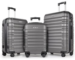 TAN.TOMI Kofferset - 3 Delig - 95L Handbagage + 65L +41L Ruimbagage - Cijferslot - Reiskoffer - Trolley Koffer met Wielen