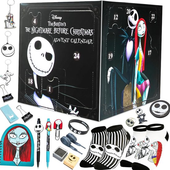The Nightmare Before Christmas Adventskalender 2024 Countdown Kalender Zwart Multi