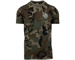 T-shirt Allied Star - Willys camouflage Woodland S