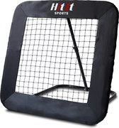 HitIt SPORTS® Voetbal Rebounder 100x100 cm – Kickback Trainingsnet – Verstelbare Bouncer – Rebounder Voetbal & Volleybal – Inklapbaar