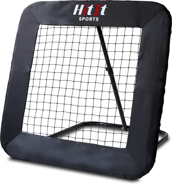 HitIt SPORTS Rebounder XL 100x100 cm – Trainingsnet voor Voetbal, Volleybal en Handbal – Verstelbaar en Inklapbaar – Voetbaldoel