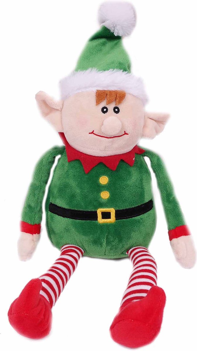 PIA Soft Toys - Pluche Knuffeldier - Kerstknuffel Elf- 22 cm