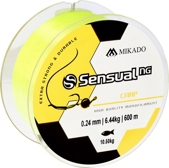 Mikado Karperlijn 0.45 mm – Nylon Vislijn 30 kg – 600 m Geel – Sterke Karper Visdraad — afbeelding 2