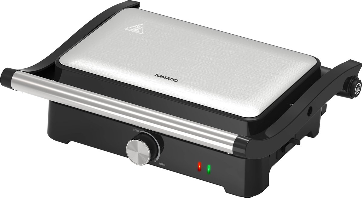 Tomado XXL Tosti apparaat - Instelbare temperatuur - Contactgrill - PFAS vrij - Grill apparaat - Tosti ijzer - 1500W - TGC3001S — cadeau in Kookcadeaus - foto 8