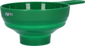 Entonnoir pliable en silicone - Tube à ustensiles de cuisine - Pour le camping ou la cuisine - Format compact, avec poignée ! - 19,8 x 12,2 x 3,3 CM - Vert