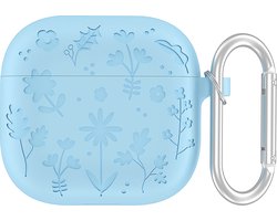 YONO Hoesje geschikt voor Airpods 4 - Case - Special Siliconen - Blauw