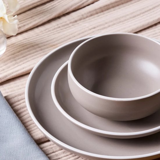 Karaca Moonstone – Grès – Service de Vaisselle pour 4 Personnes – 12 Pièces